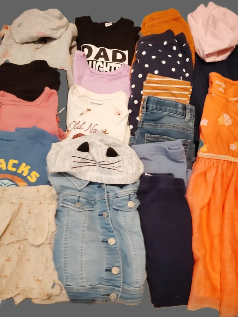 HUGE LOT CLOTHES TOPS LEGGINGS JACKET OUTFITS OLD NAVY SWISS TECH~GIRLS SIZE 4T